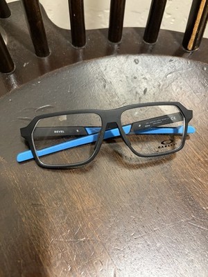 Oakley Bevel Eyeglasses Satin Black Blue OX8161-0455  55-13 145 Mens Frames