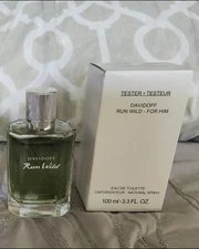 ONE NEW DAVIDOFF RUN WILD FOR HIM EDT 3.3 FL.OZ. (TESTER)