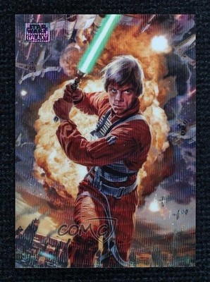 2025 Chrome Star Wars Galaxy Wave Refractor /99 Luke Skywalker Dave Seely 19lz