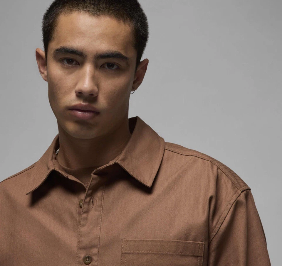 Jordan Essentials Button-Down Shirt FV7446-223 Men's XL - Image 3 of 4