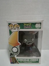 Plants Vs Zombies Vaulted Conehead Zombie Funko Pop #5 New ( Read Description)
