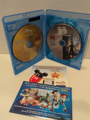 Mars Needs Moms 3D 4 Disc Set (Blu-Ray, 3D, DVD, Digital Copy, 2011) Complete - Picture 3 of 4