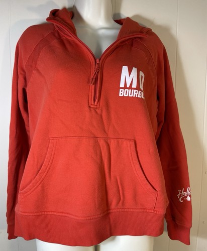 Holladay Distillery Sweatshirt womens M Red Hoodie pullover Weston MO Bourbon