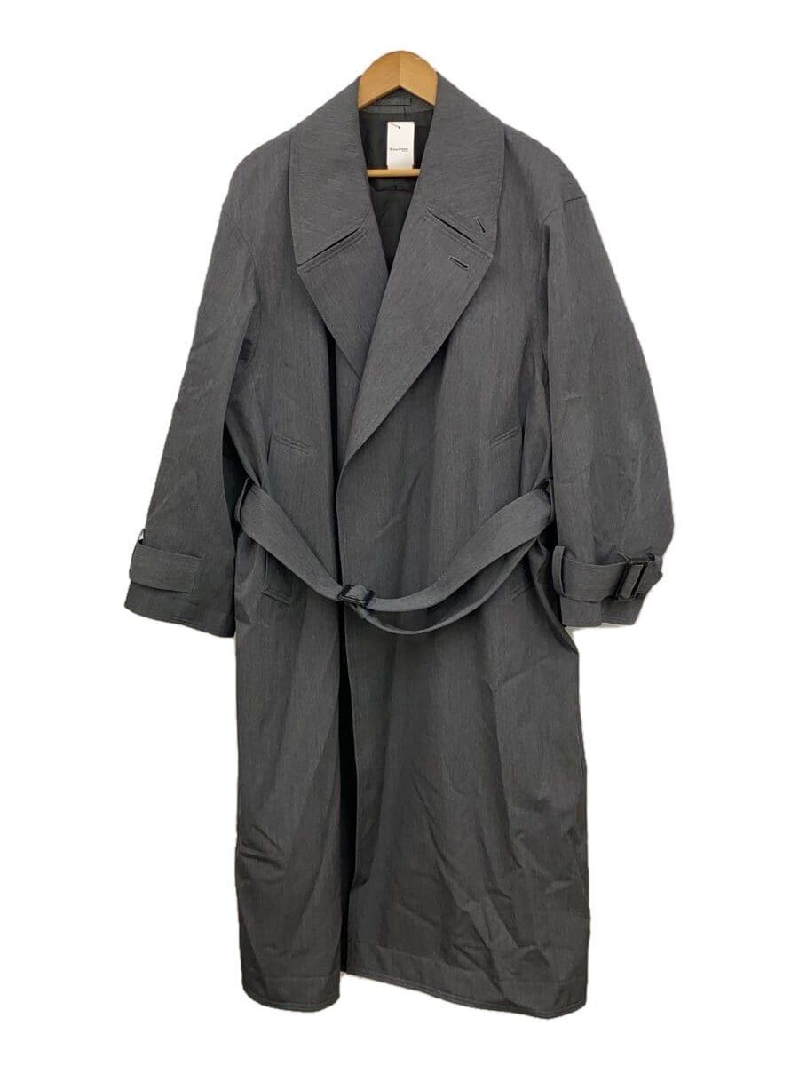 YOKE trench coat 2 wool grey plain YK21AW0256C long Used | eBay