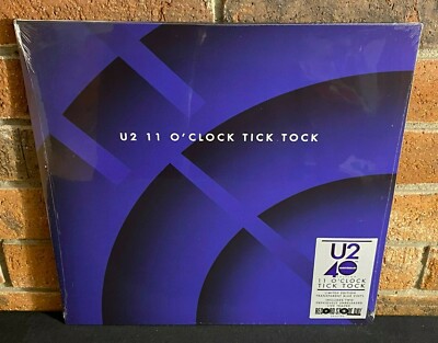 U2 - 11 O'clock Tick Tock, Limited RSD TRANS BLUE VINYL 12'' Single Gatefold New!