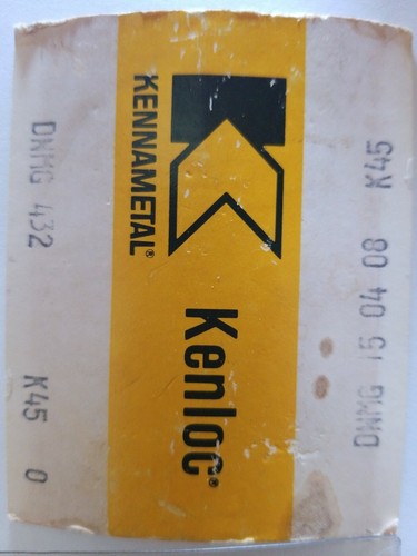 KENNAMETAL CARBIDE INSERTS , DNMG 432 , K45 5 INSERTS R66076 - Picture 2 of 3