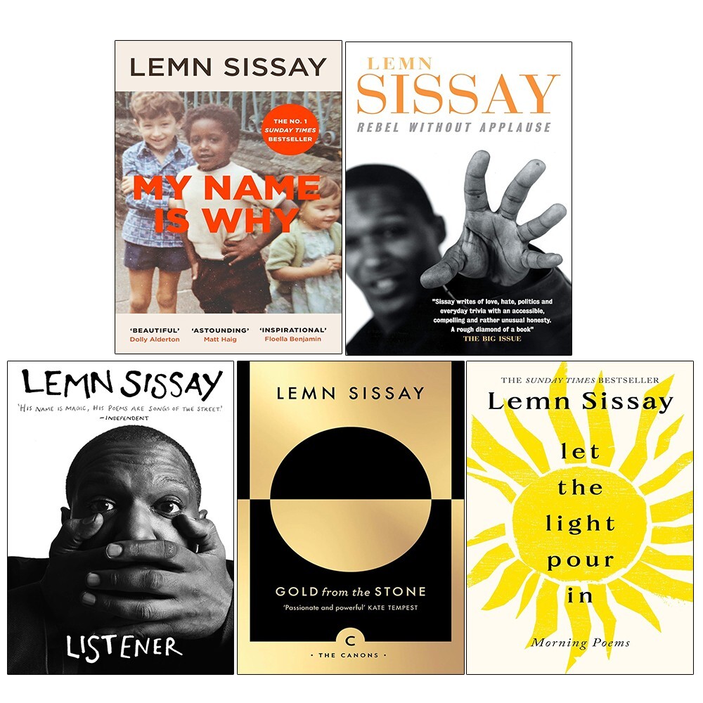 Lemn Sissay Collection 5 Books Set Let the Light Pour In,My Name Is Why,Listener