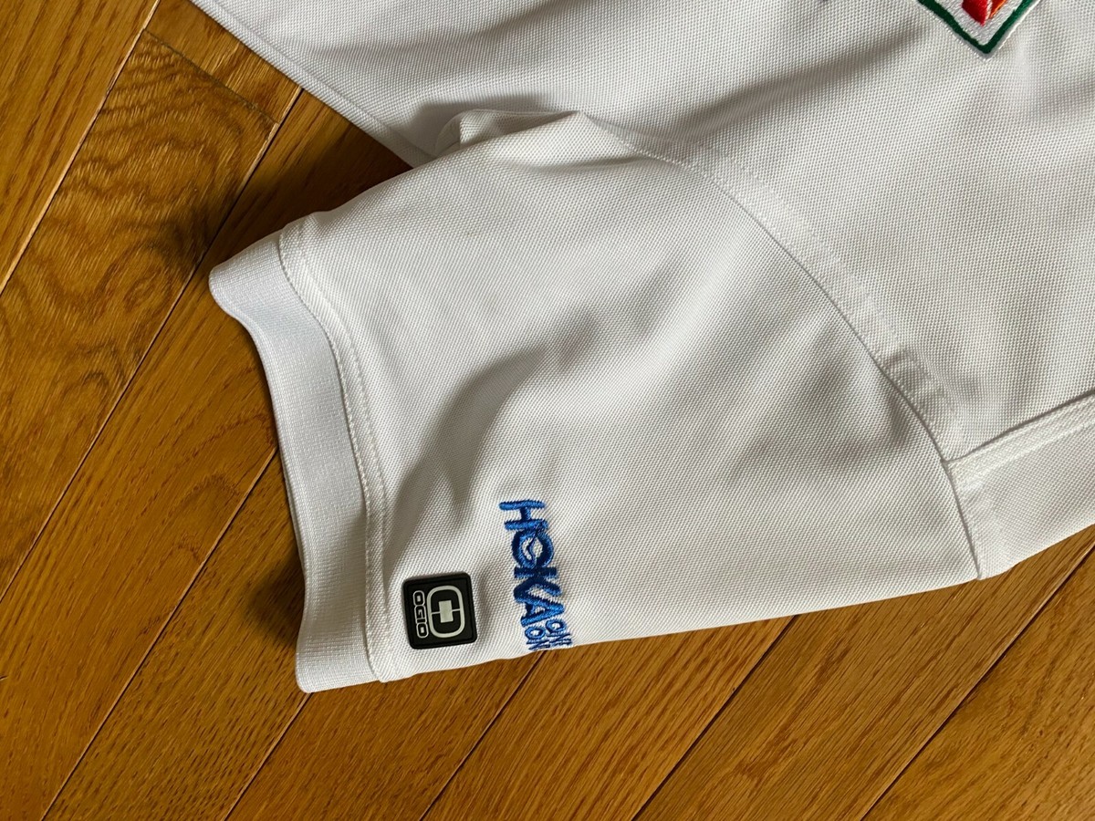 新品未使用yonfa ラッフルポケットシャツ　ホワイト 14 INDYCAR AJ Foyt Racing Shirt 7/11 NTT Data Chevy Sz S