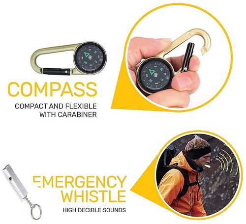 40 In1 Outdoor Emergency Survival Kit Camping Hiking Tactical Gear Backpack Tool - Zdjęcie 8 z 12