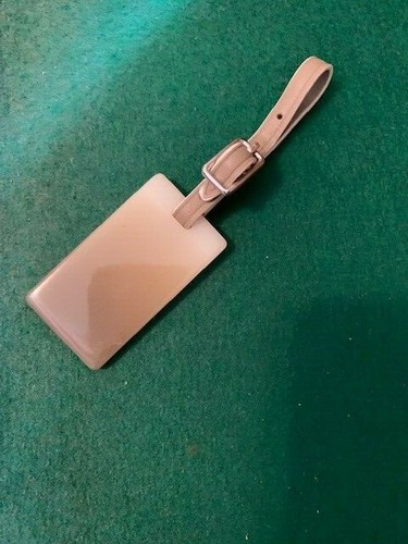 Rare Tumi Leather and Marble look Purse Charm Luggage Tag - Picture 5 of 8