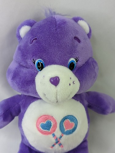 Care Bears Share Care Bear Plush 8 Inch Purple 2015 TCFC Just Play Stuffed Toy - Imagen 2 de 5