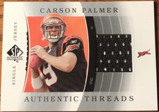 2003 SP Authentic Threads Carson Palmer JC-PA Cincinnati Bengals