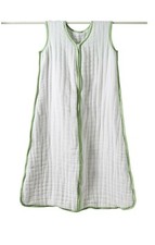 aden anais Cozy Slumber Muslin Four-Layer Sleeping Bag Dreamer-White Green Small