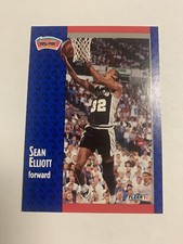 1991 Fleer Sean Elliot San Antonio Spurs