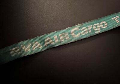 Cargo Belt Piece / Spanngurt Abrissteil EVA AIR CARGO
