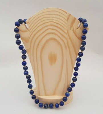 LAPIS LAZULI HAND KNOTTED NECKLACE.