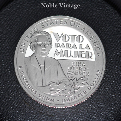 2022 S Proof Nina Otero-Warren Quarter - AMQ - From a Clad Proof Set