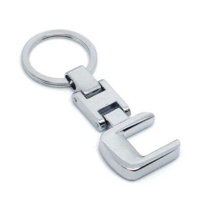 For Mercedes Benz C Series Chrome Metal Car Keychain Keyring Key Chain Ring 
