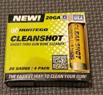 CleanShot  by Huntego Limited   20GA Gun Bore Cleaner 4-Pack Made in USA