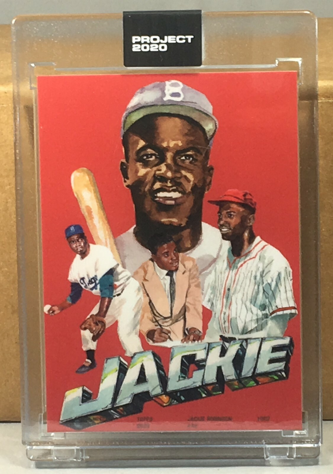 TOPPS PROJECT 2020 #321 JACKIE ROBINSON by JACOB ROCHESTER Print Run 2232
