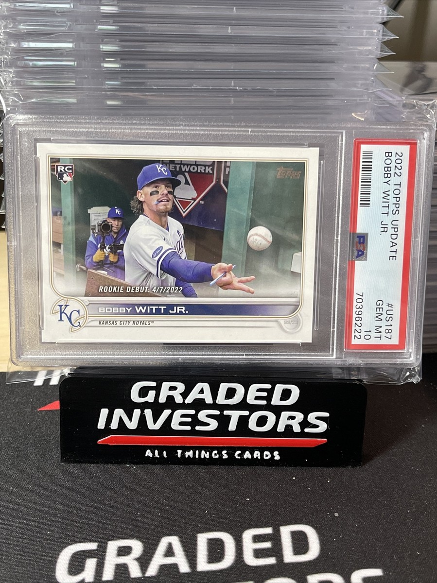 2022 Topps Update #US187 Bobby Witt Jr. PSA 10 Gem Mint Kansas
