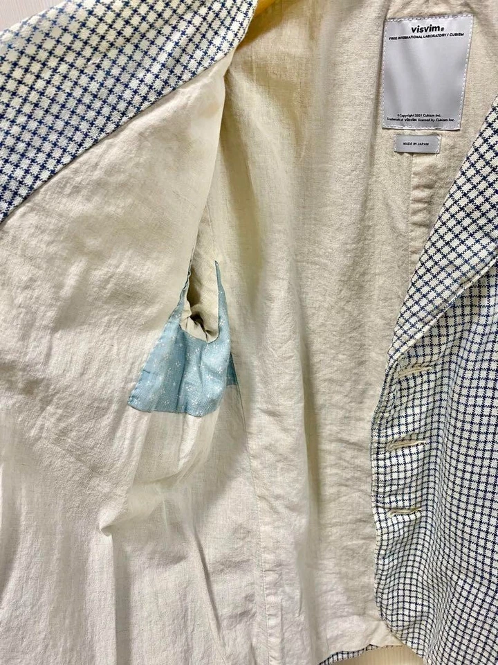 VISVIM Men's tailored jacket linen Cotton Size:1 Outerwear Coveralls from Japan - Image 3 of 4