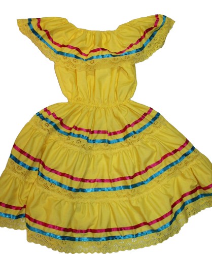 ASSORTED GIRLS MEXICAN GYPSY PEASANT LACE DRESS CINCO DE MAYO COSTUME - Picture 23 of 35
