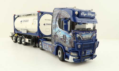 WSI 01-4000 Scania S CS20H Trailer & 20 ft Tank Container - Ingo Dinges 1:50 - Picture 9 of 16