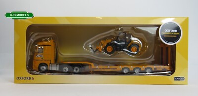 Spur O Oxford 1:76 76MB012 JCB Mercedes Actros Semi Low Loader LKW + Loadall