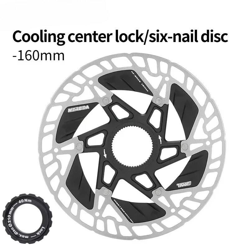 Ultralight MTB Road Bike Hydraulic Brakes Disc 6-Bolt/Center Lock 160mm  Rotor