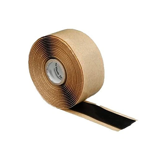 INCUBATOR WAREHOUSE 1"x10' Roll Mastic Tape, (Pack of 1), Black , Compare to Scotch 2228