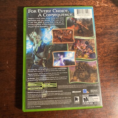 Fable 1 Original XBOX Game Complete Video Game 805529781146| eBay