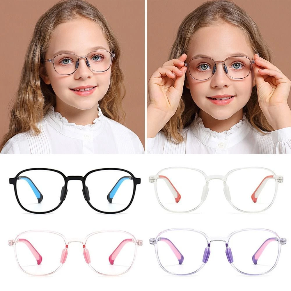 Anti blue Light Comfortable Eyeglasses for Children Boys Girls