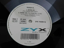 Hugh K. – Shine On 12" Maxi Single Germany 1993 Electronic Euro House