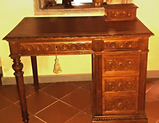 Scrivania da centro vintage vecchia antica da restaurare 