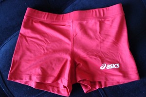 red volleyball spandex