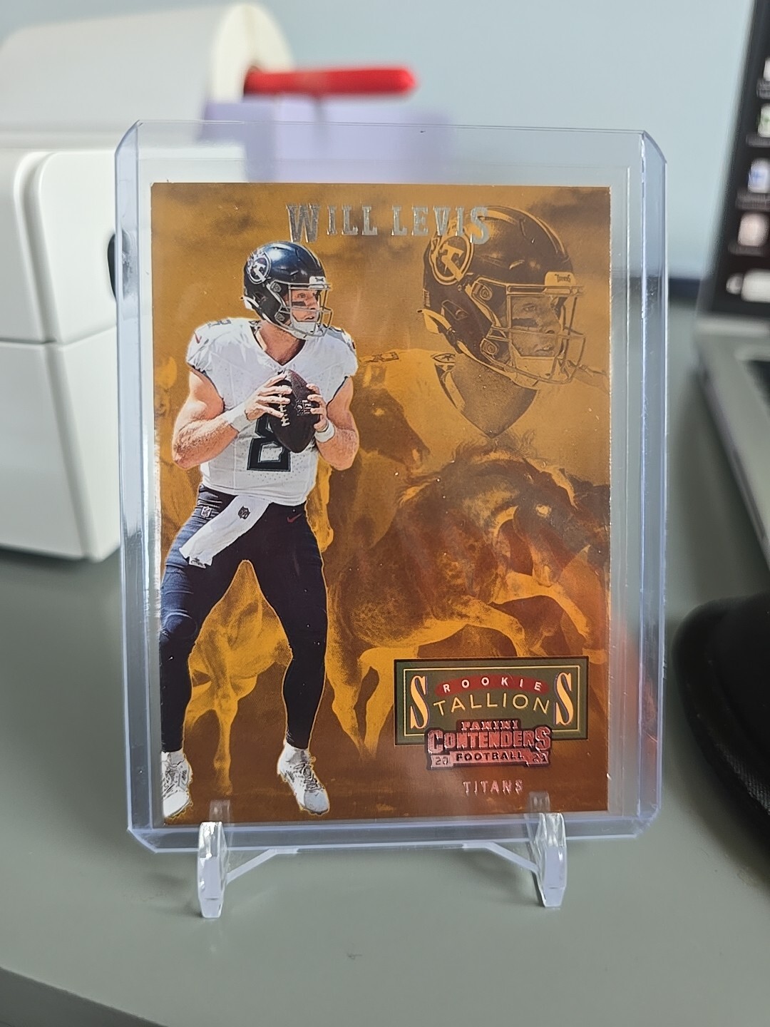 Contenders Football 2023 Will Levis Rookie Stallions Bronze 7 RC