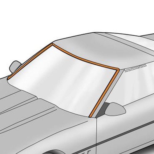 WINDSHIELD HEADER / A-PILLARS WEATHERSTRIP REPLACEMENT For 1984-to-1996 CORVETTE - Picture 4 of 5