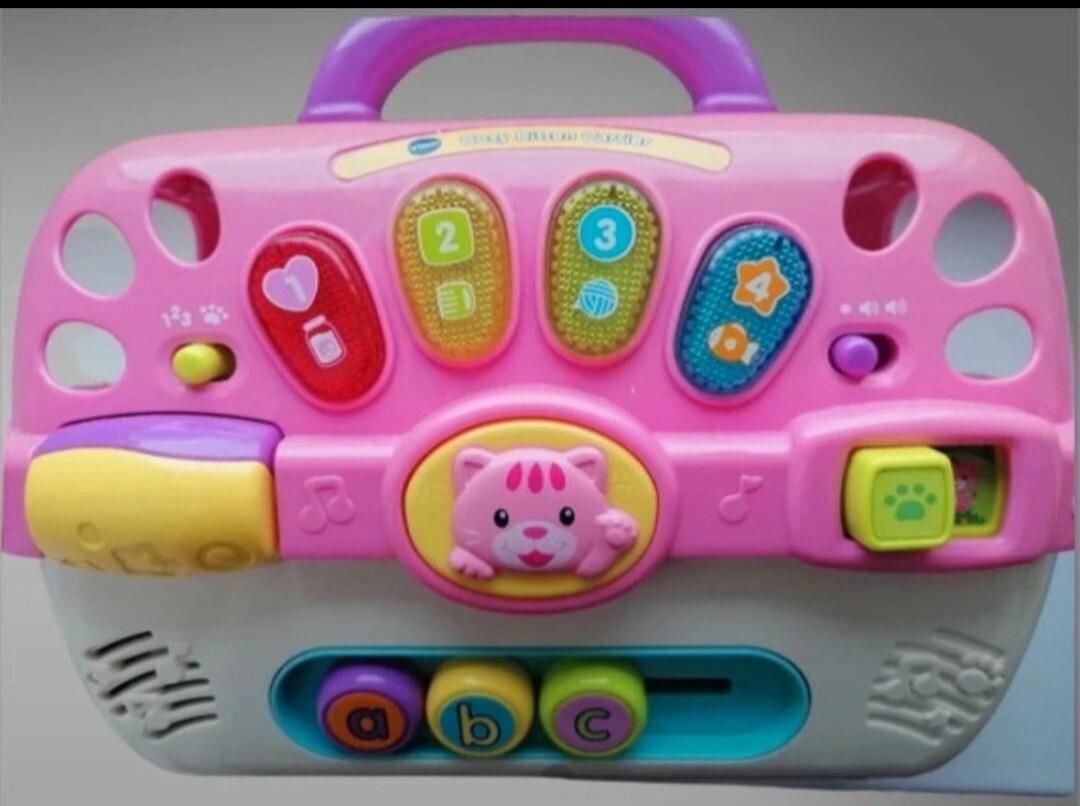 Vtech Baby Vtech Kitty Carrier VTech Pink Cosy Kitten Carrier