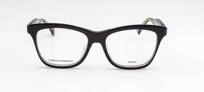 Carolina Herrera CH0016 Black Grey Rectangle Eyeglasses Frames 08A 52-16-145