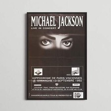 Affiche Vintage Originale - Michael Jackson - "Dangerous World Tour " - 1992
