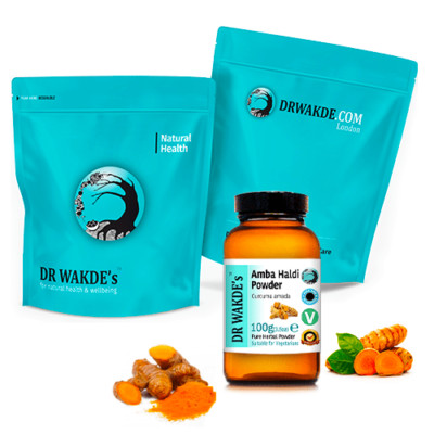 Dr. Wakde's Amba Haldi Pulver (Mango-Ingwer | Curcuma Amada) - 100g (3,5oz) | ...