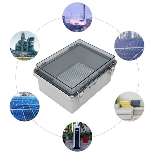 Hinged Lid IP66 Waterproof ABS Enclosure Junction Box Electrical 220x170x110 mm - Picture 8 of 47