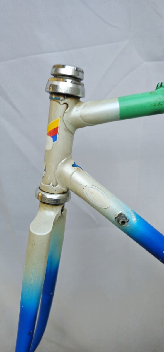 Cadre De Vélo De Course Guerciotti Acier - Années 80 - Taille 52,5x53,5 Cm - Vintage - Italie