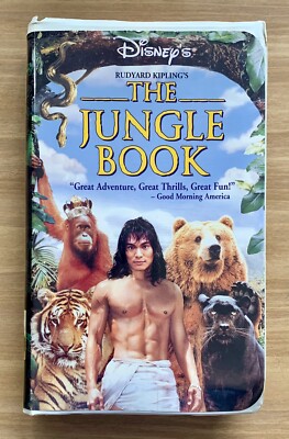VHS ~ The Jungle Book ~ Color ~ FS ~ PG ~ 111 Mins. ~ 1994 ~ !L  K!
