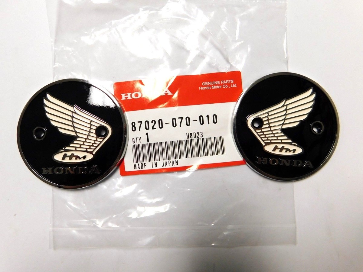 だばっち！ 67-69 Honda Cl90 Scrambler 90 OEM Left Right Fuel Tank Emblems
