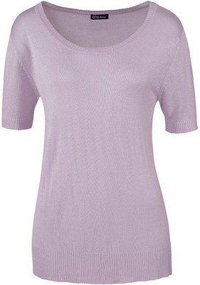 Chillytime Kurzarmpulli Pullover Kurzarm Feinstrick Pulli T-Shirt