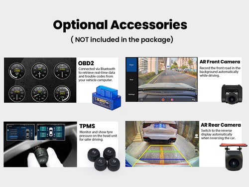 12.3" Android 13 Car Stereo IPS Touchscreen 1 DIN Universal Head Unit 8 Core DSP - Picture 14 of 16