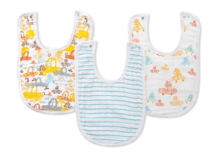 Aden Zutano Infant 3‑pk. Muslin Bibs