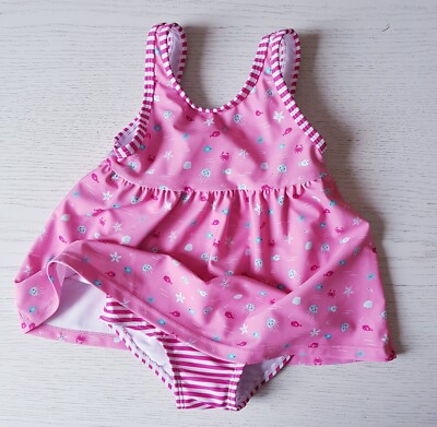 TOPOMINI super Mädchen KLEIDCHEN BADEANZUG Gr 92 1-2j Strand Schwimmen Baden NEU